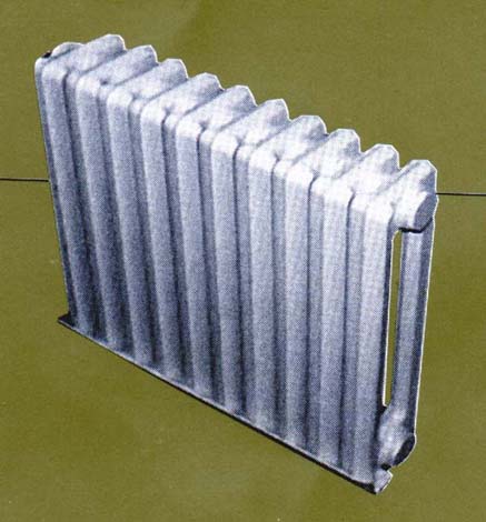 Монтаж отопления частного дома. Этот тип радиаторов часто используются в идивидуальных системах отопления квартир, частных и загородных домов.Современный чугунный секционный радиатор рис 2