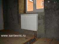 Монтаж радиаторов индивидуальной системы отопления загородного дома