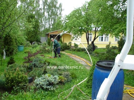 Фотоэкскурсия по промывке заилившихся скважин. Начало очистки сважины. Удаление песка