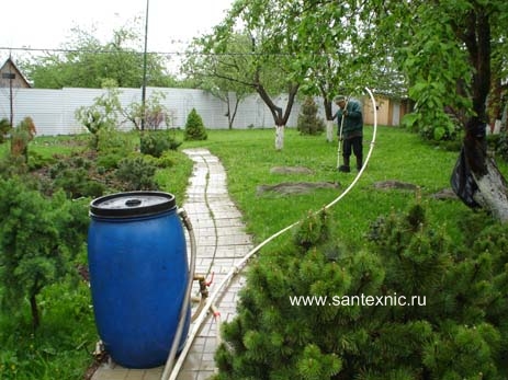 Фотоэкскурсия по промывке заилившихся скважин. Начало очистки сважины. Удаление песка